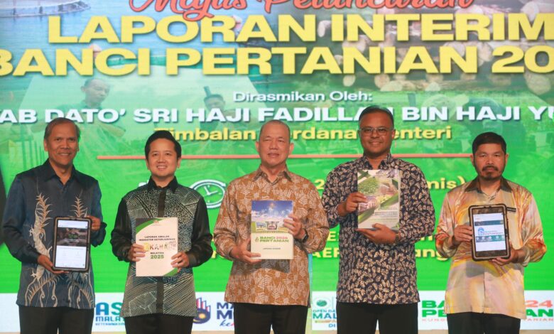 Majlis Peluncuran Laporan Interim Banci Pertanian 2024 di Taman Ekspo Pertanian Malaysia (MAEPS), di sini, hari ini.