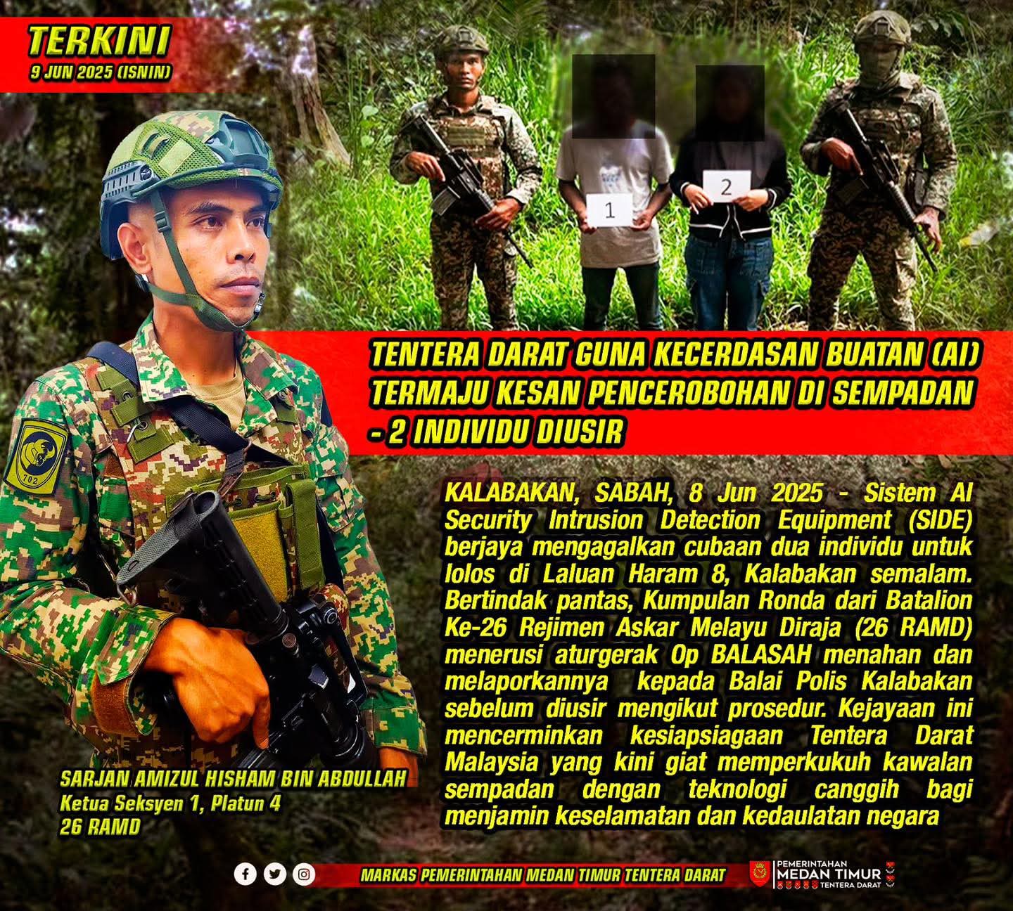 Timbalan Panglima Tentera Darat, Leftenan Jeneral Datuk Tengku Muhammad Fauzi Tengku Ibrahim