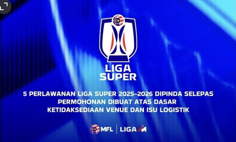 MFL umum pindaan jadual Liga Super 2025-2026