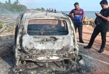 kereta terbakar