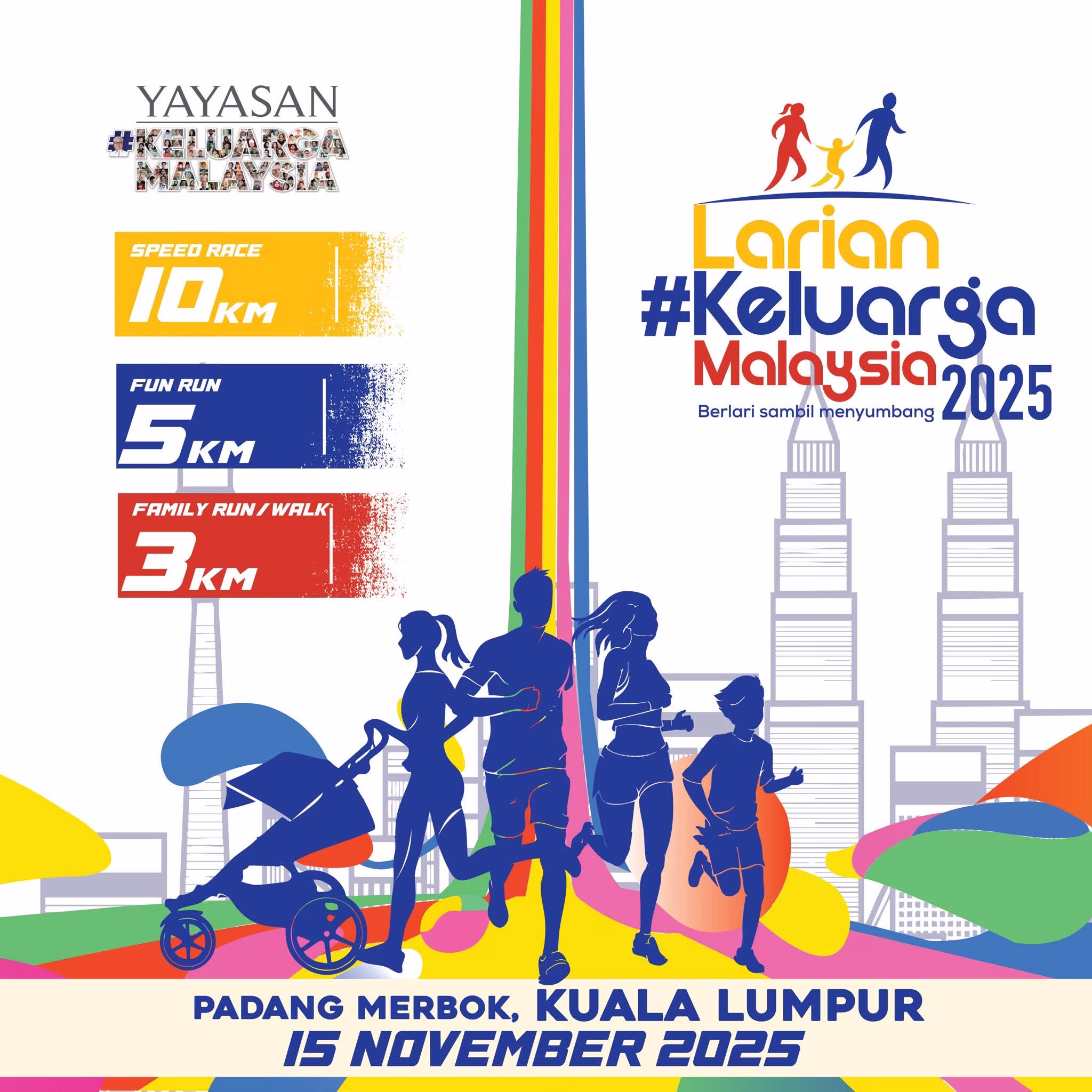 Larian Keluarga Malaysia 2025 tawar markah PAJSK, hadiah lumayan menanti peserta
