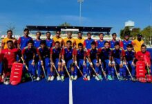 Pemain Malaysia bergambar sebelum perlawanan akhir hoki lelaki Sukan SEA di Chonburi, Thailand, hari ini. Gambar daripada MHC.