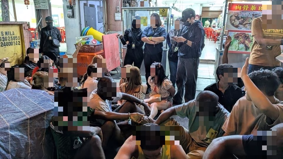 90 PATI ditahan dalam serbuan di Jalan Klang Lama