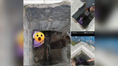 Jatuh longkang