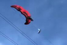 Paragliding jatuh