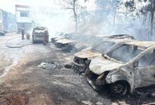 18 kenderaan musnah dalam kebakaran belukar di Taman Bukit Mewah