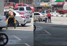 Tangkap layar video kejadian tular semalam.