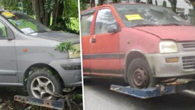 Sebahagian kenderaan terbiar ditunda MPAJ untuk tujuan pelupusan. - Foto ihsan MPAJ