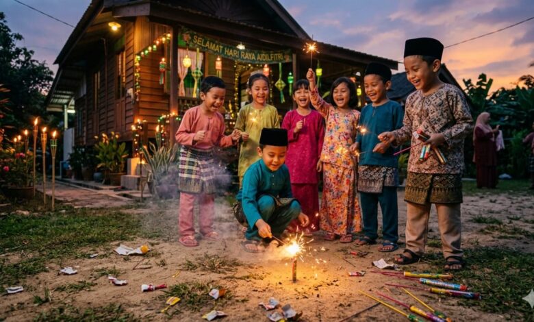 kanak-kanak bunga api