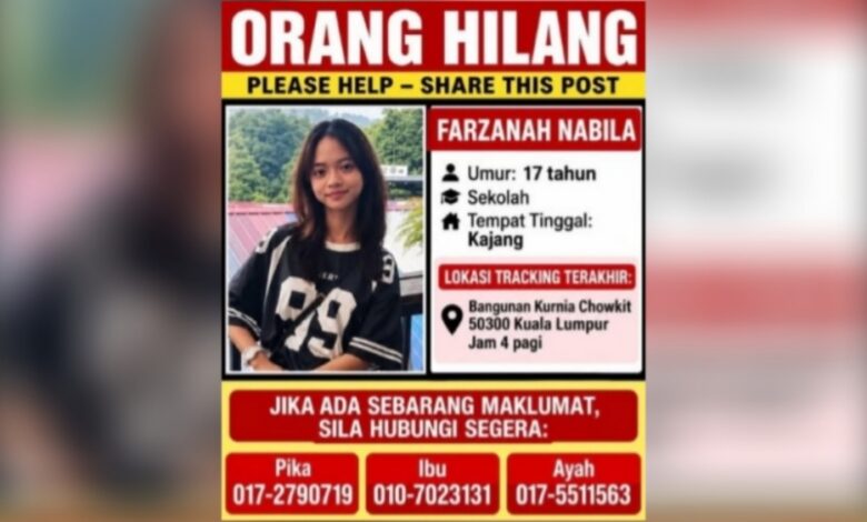 remaja hilang