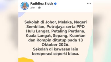 sekolah tutup